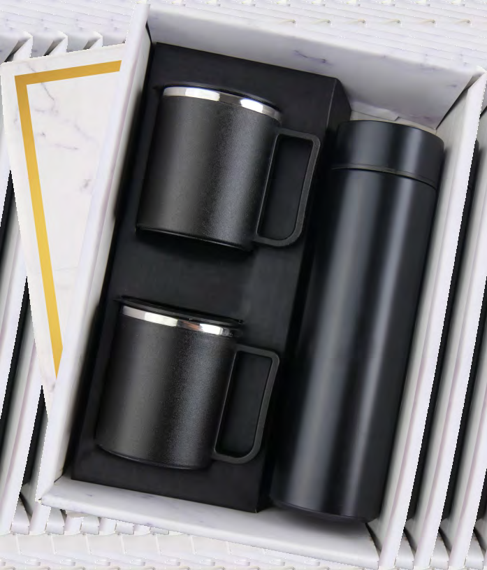 Bottle + Mug Set - Black